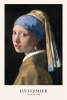 Jan Vermeer - Girl with a Pearl Earring Variante 1
