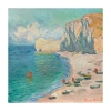 Claude Monet - Étretat: The Beach and the Falaise d'Amont Variante 1