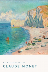 Claude Monet - Étretat: The Beach and the Falaise d'Amont
