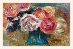 Pierre-Auguste Renoir - Bouquet de Roses dans un Vase