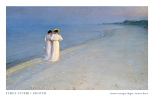 Peder Severin Krøyer - Summer evening on Skagen's Southern Beach