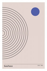 Bauhaus Poster - Harmonic Lines No. 2