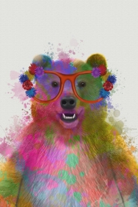 Rainbow Animals No. 1 - Bear