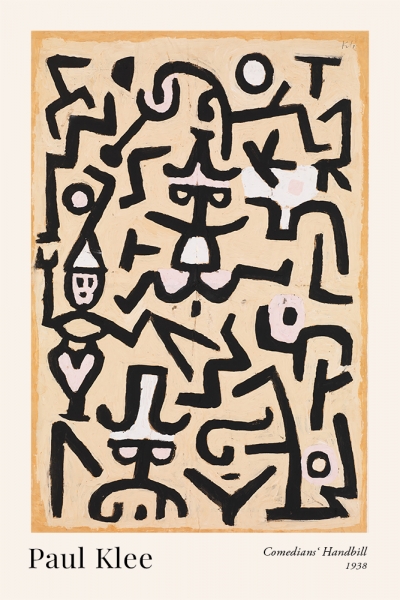 Paul Klee - Comedians' Handbill Variante 1 | 20x30 cm | Premium-Papier