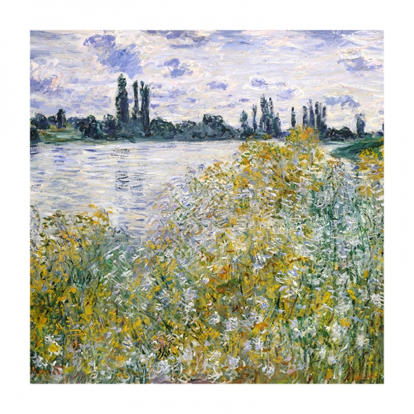 Claude Monet - Île aux Fleurs near Vétheuil Variante 1 | 60x60 cm | Premium-Papier