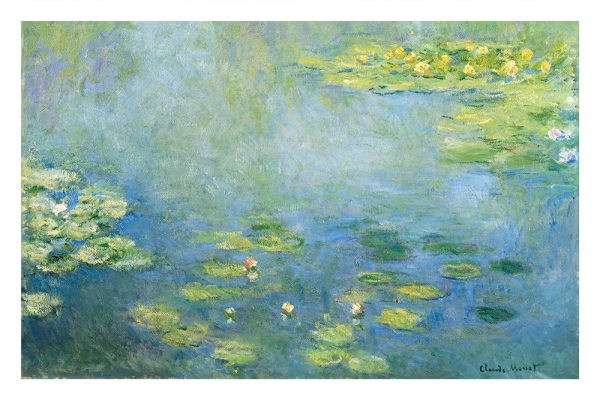 Claude Monet - Water Lilies (ca. 1906) Variante 3 | 30x45 cm | Premium-Papier