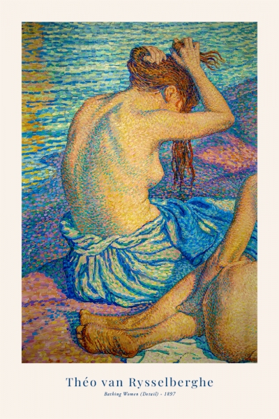 Théo van Rysselberghe - Bathing Women (Detail) Variante 1 | 30x45 cm | Premium-Papier