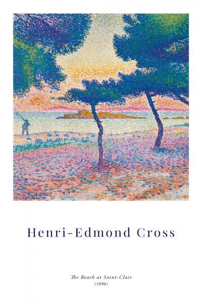 Henri-Edmond Cross - The Beach of Saint-Clair Variante 1 | 60x90 cm | Premium-Papier wasserfest