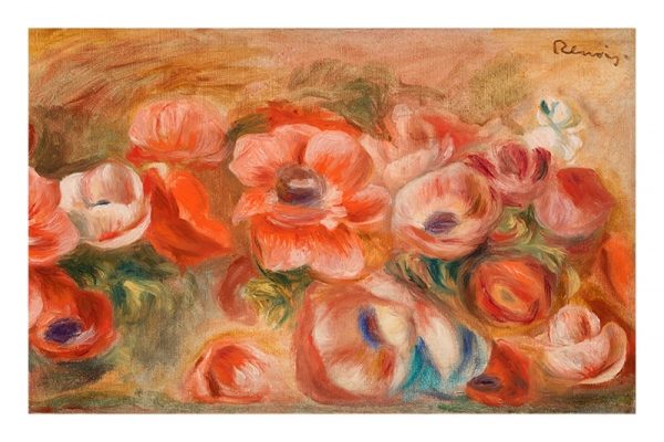 Pierre-Auguste Renoir - Anemones Variante 1 | 60x90 cm | Premium-Papier wasserfest