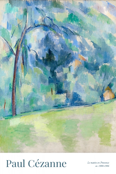 Paul Cézanne - Le matin en Provence (Morning in Provence) Variante 1 | 13x18 cm | Premium-Papier