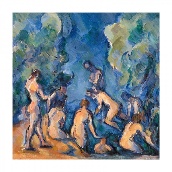 Paul Cézanne - Bathers Variante 1 | 60x60 cm | Premium-Papier