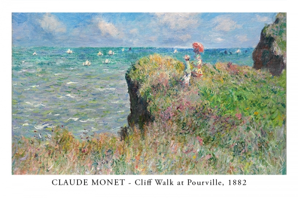 Claude Monet - Cliff Walk at Pourville 