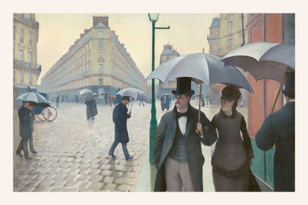 Gustave Caillebotte - Paris Street, Rainy Day Variante 1 | 13x18 cm | Premium-Papier