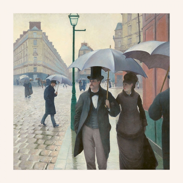 Gustave Caillebotte - Paris Street, Rainy Day Variante 1 | 60x60 cm | Premium-Papier