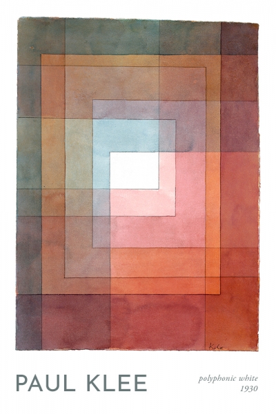 Paul Klee - Polyphon gefasstes Weiss (Polyphonic White) Variante 1 | 13x18 cm | Premium-Papier