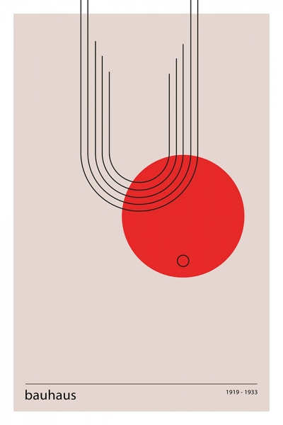 Bauhaus Poster - Harmonic Lines Variante 1 | 13x18 cm | Premium-Papier