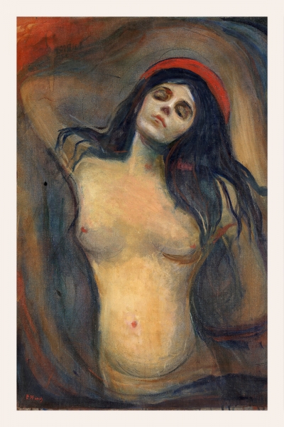 Edvard Munch - Madonna Variante 1 | 60x90 cm | Premium-Papier wasserfest