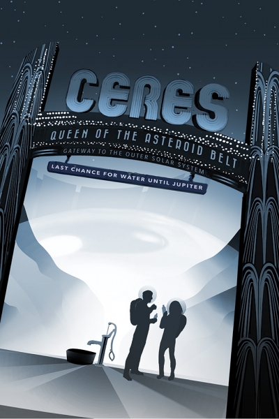"Ceres" - Visions of the Future Poster Series, Credit: NASA/JPL 