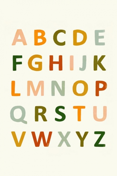 Colourful Alphabet Variante 1 | 13x18 cm | Premium-Papier