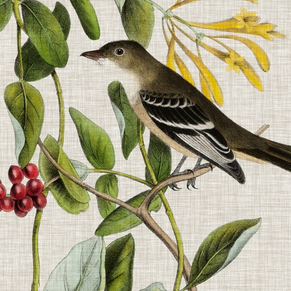 Tapestry with Birds No. 1 Variante 1 | 40x40 cm | Premium-Papier