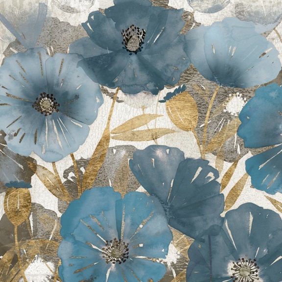 Poppies in Blue 