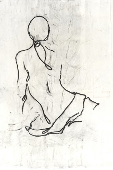 Female Sketch on Grey No. 2 