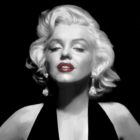 Marilyn Monroe Red Lips Portrait No. 1 