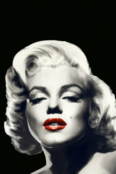 Marilyn Monroe Red Lips Portrait No. 6 