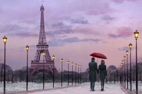 Romantic Stroll through Paris 